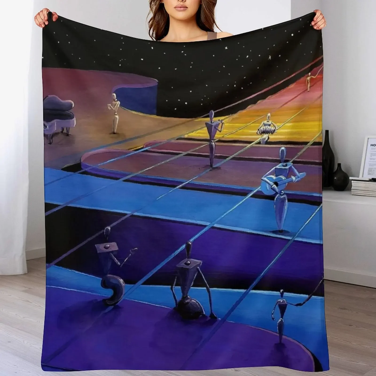 

Spectrum Throw Blanket warm winter Decoratives Custom Vintage Blankets