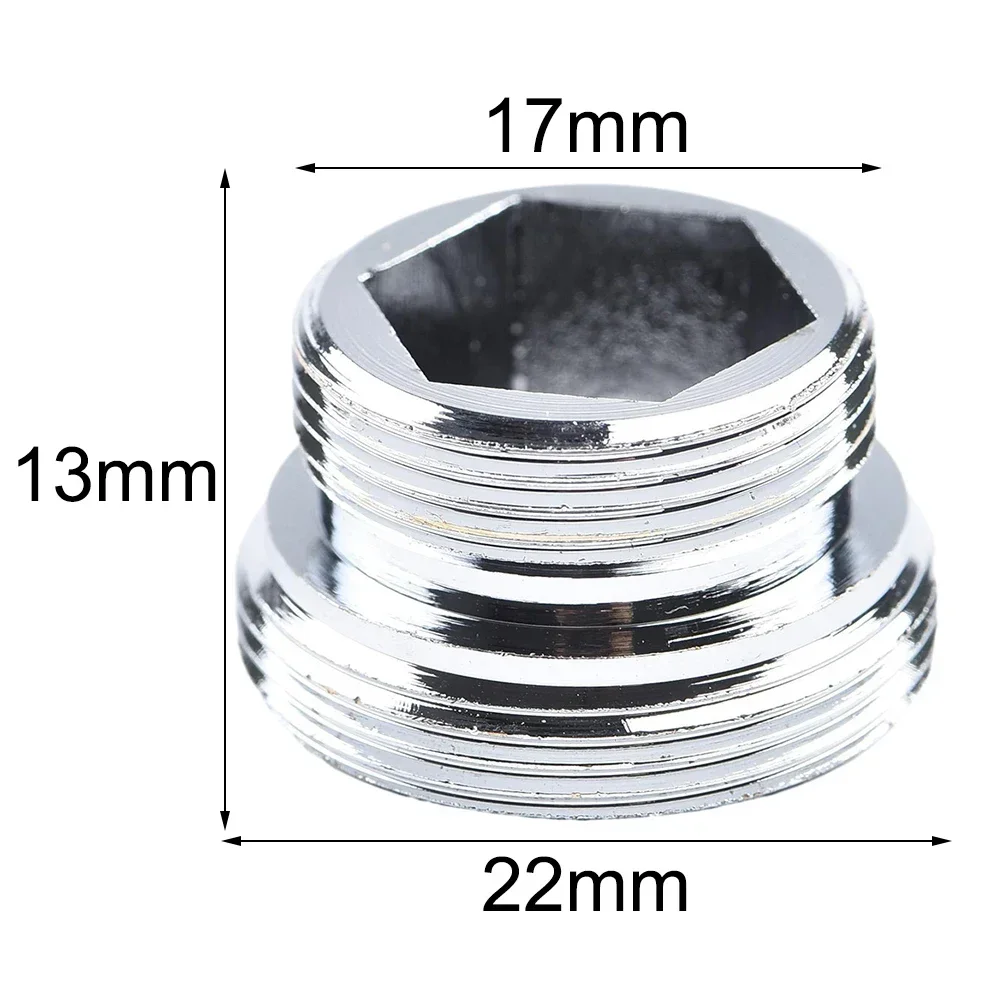 Thread Adapter Faucet Adaptor Faucet Connector Inside Thread Kitchen Tap Aerator Metal Silver Water Tap Connector