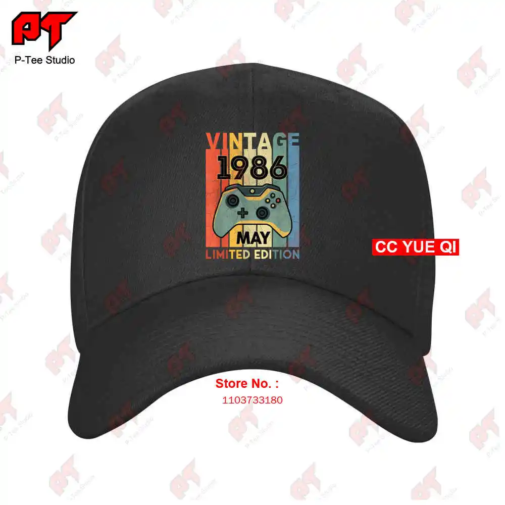 Vintage May 1986 Funny Video Gamer 35Th Birthday Baseball Caps Truck Cap DHVM