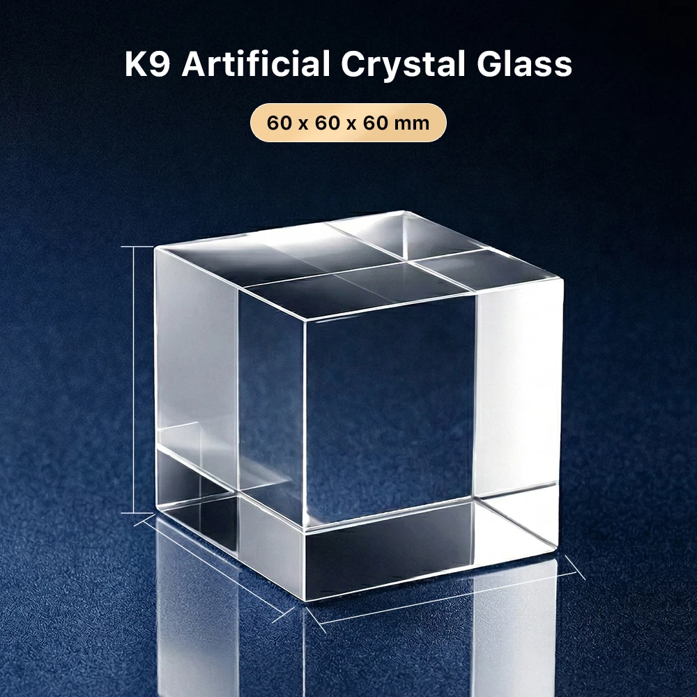 Cloudray K9 Crystal Glass Cube for UV Laser Marking Machine, Engraving Tool Part & DIY Craft Ornament Making Accessory image 3