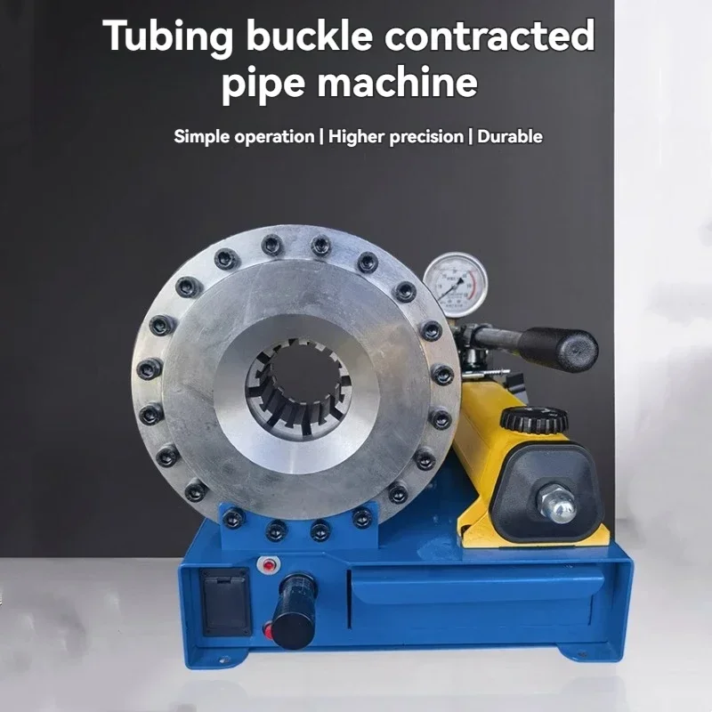 New Manual Hydraulic Pipe Compression Machine Small Portable Shrinking Pipe Compression Machine Simple Withholding