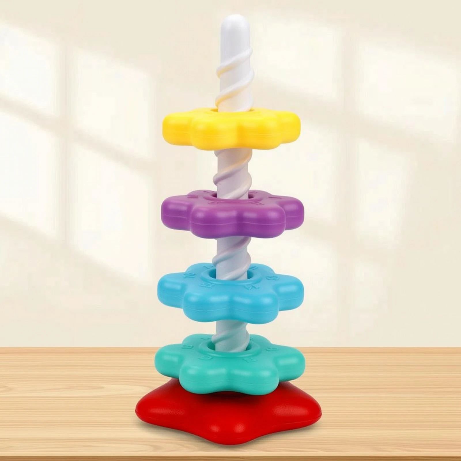 rotating-stacking-toy-rotating-stacking-spire-with-spiral-pole-rainbow-disc-stacker-sensory-rainbow-rotating-wheel-toy