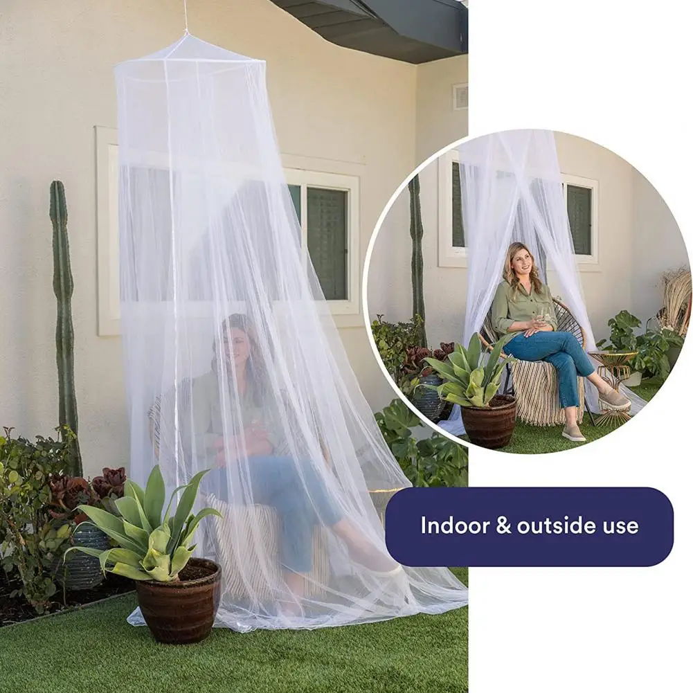 Single Door Mosquito Net Bed Canopy Solid Color Breathable Easy Installation Fully Enclosed Anti-mosquito Bed Cover Curtains