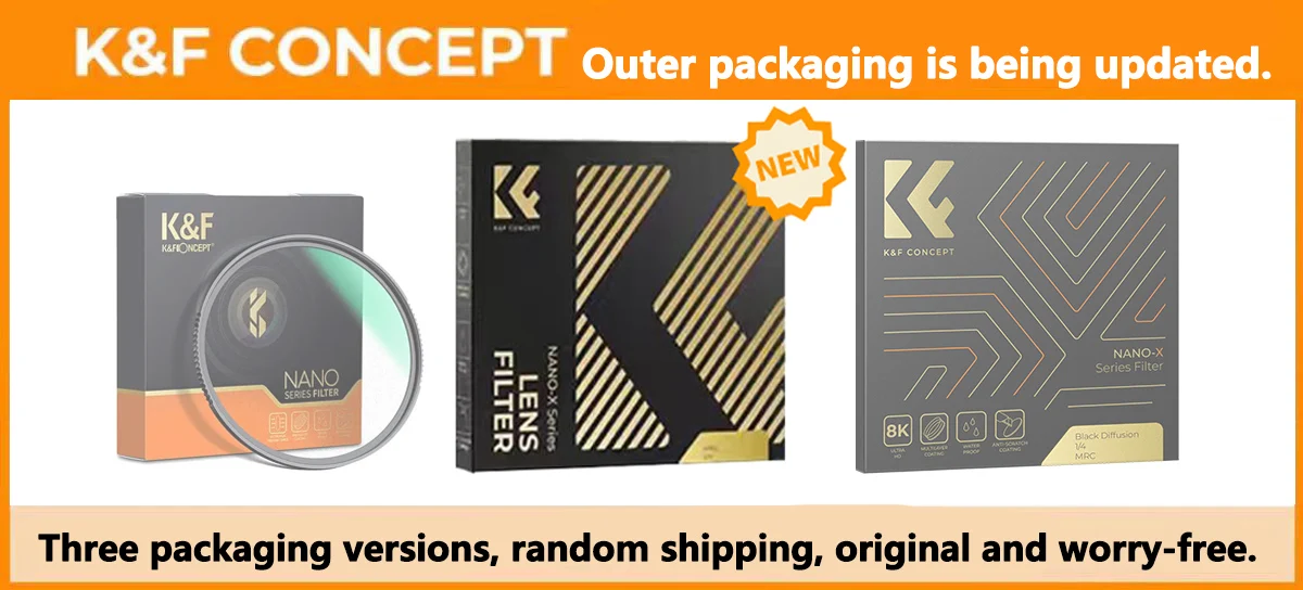 K&F Concept 67 mm variabler ND-Filter 77 mm 82 mm ND2 ND400 Ultradünner Neutraldichtefilter NANO-X 49 mm 52 mm 55 mm 58 mm 62 mm 72 mm – Detail 1