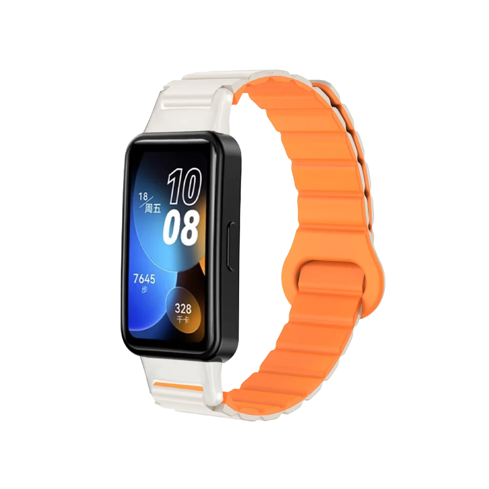 

Magnetic Loop Watch Strap For Huawei Band 9 8 Bracelet Waterproof Silicone Adjustable Quick Release Replacement Sport Smart Band