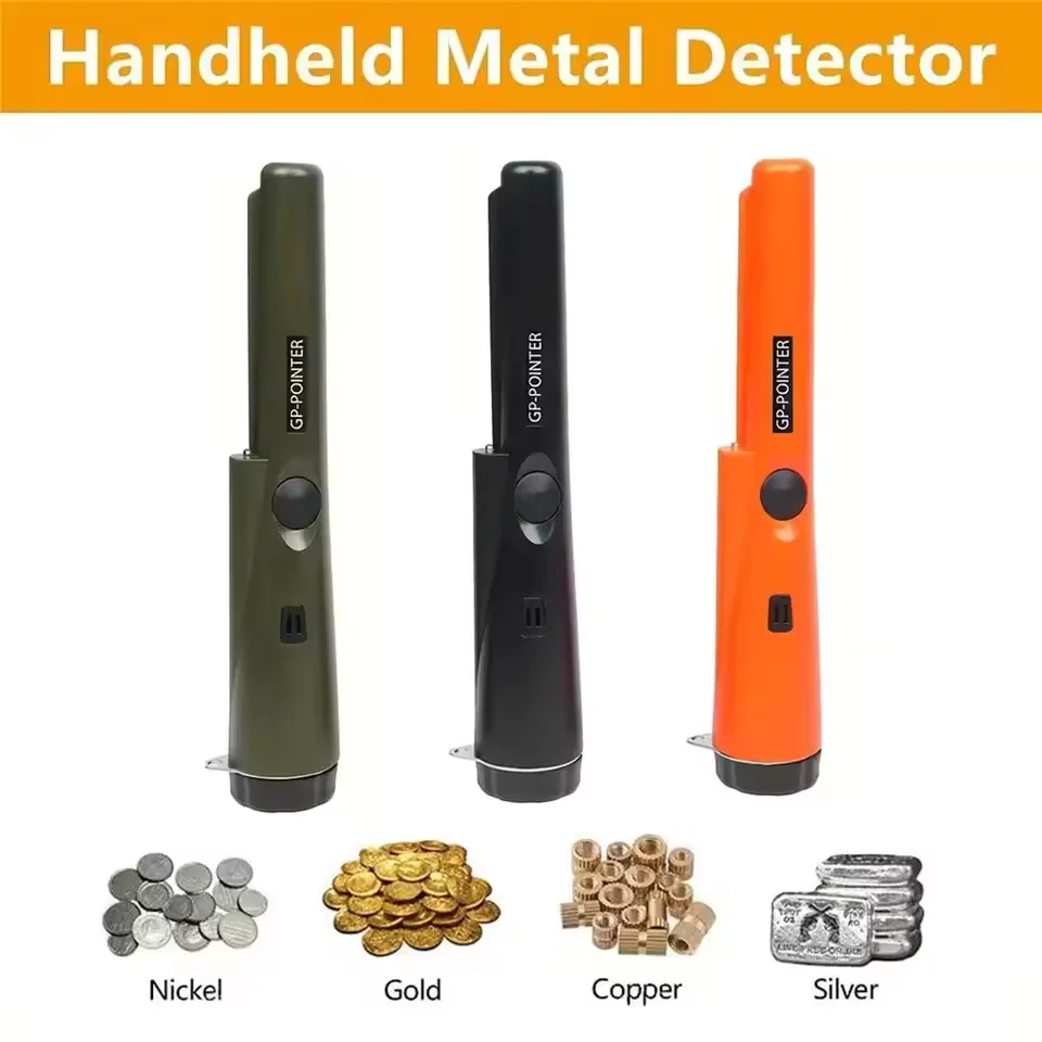High-efficiency Handheld Metal Detector Waterproof Pointer Needle Tip Detection Metal Coin Gold Detection Rod Anti-loss Bracelet