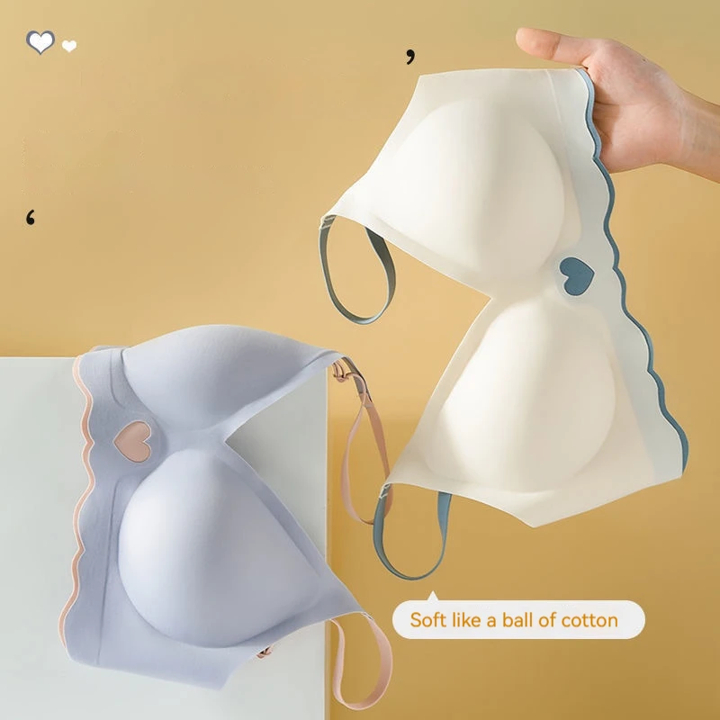 Kids Teenagers Girls Sports Underwear Thin Bra Comfortable Traceless Gathered Breathable Without Steel Ring Beautiful Back Bra