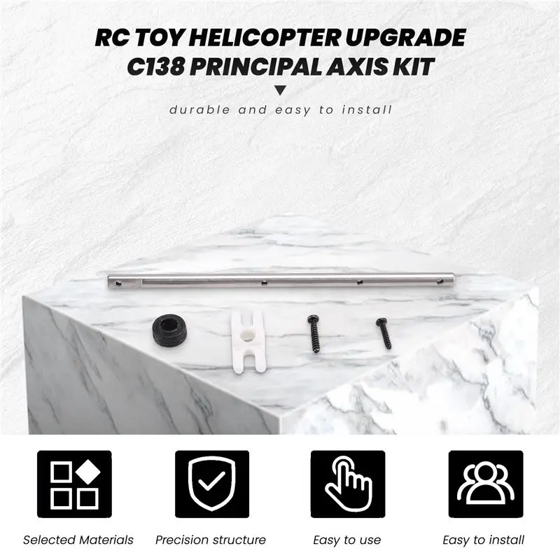 B68A RC Helicopter Upgrade C138 Principal Axis Kit For RC ERA C138 Bell 206 1:33 RC Helicopter Parts