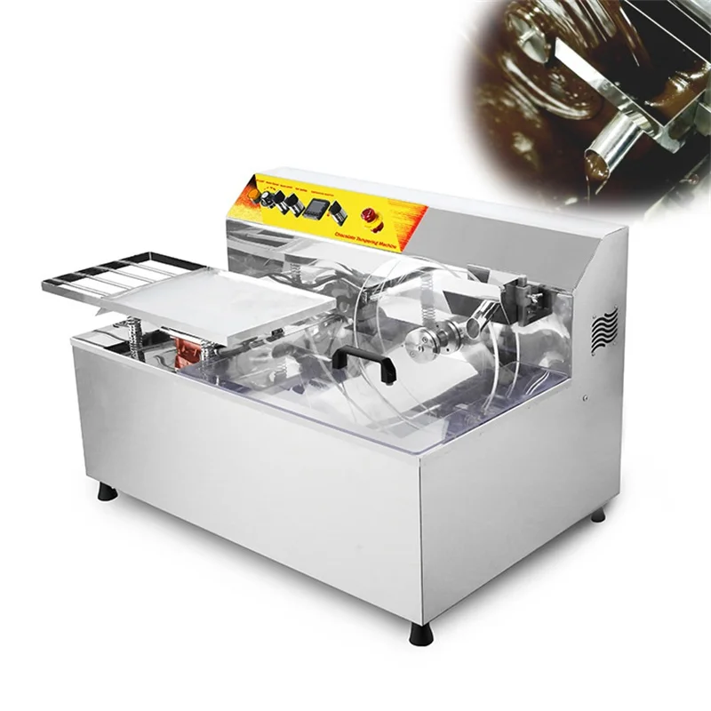 

25L Capacity Chocolate Melt Machine With Vibration Table Food Grade Chocolate Tempering Molding Machine Free Shipping