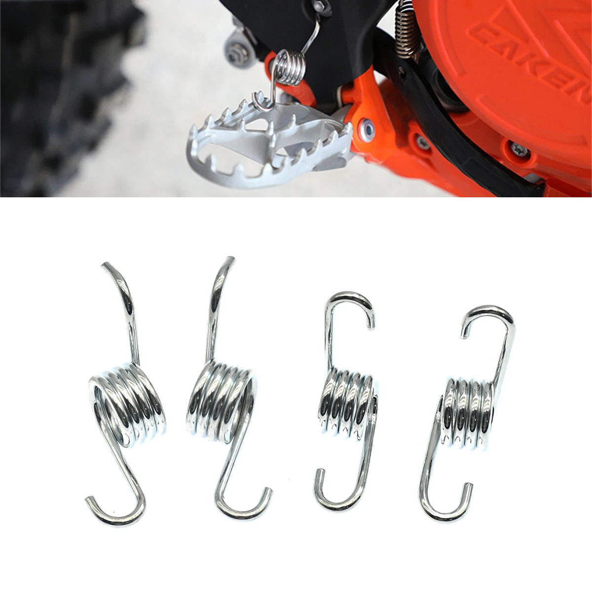 Motorcycle Footpegs Foot Pegs Footrest Spring For KTM SX SXF EXC EXC XC XCF XCW XCFW 65-530cc 1998-2014 2015 2016 2017 2018 2019