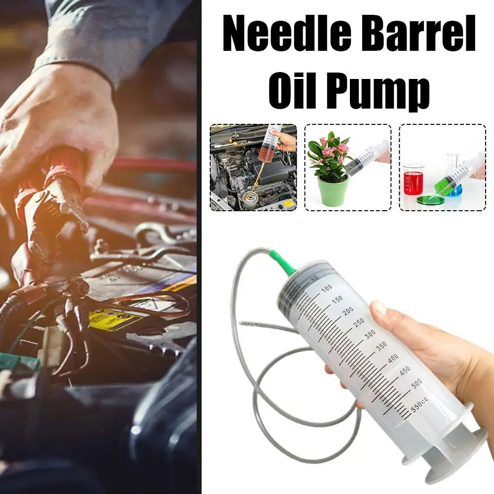 Car Oil Fluid Extractor 100/300/500ml Fuel Transfer Hand Pump Dispenser Vacuum Syringe Type Manual Suction Transfer Extractor