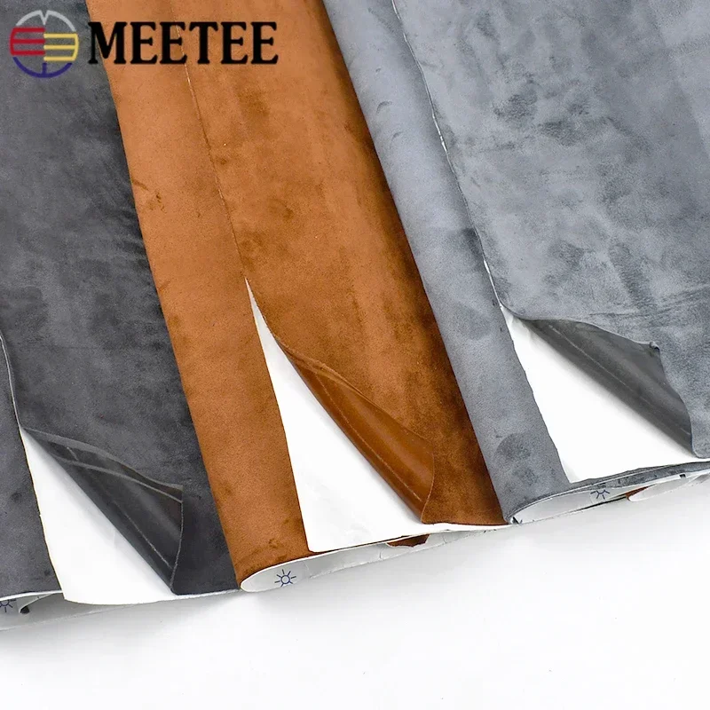 Suede Self-adhesive Fabric Faux Suede Adhesive Synthetic Leather Cloth for Jewelry Box Car Interior Door Velvet Fabrics DIY Trim