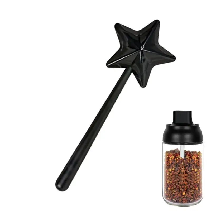 Portable Salt Pepper Shakers Refillable M-agical Star Wand S-pice Dispenser Seasoning Shaker Set Kitchen & Dining BBQ Supplies