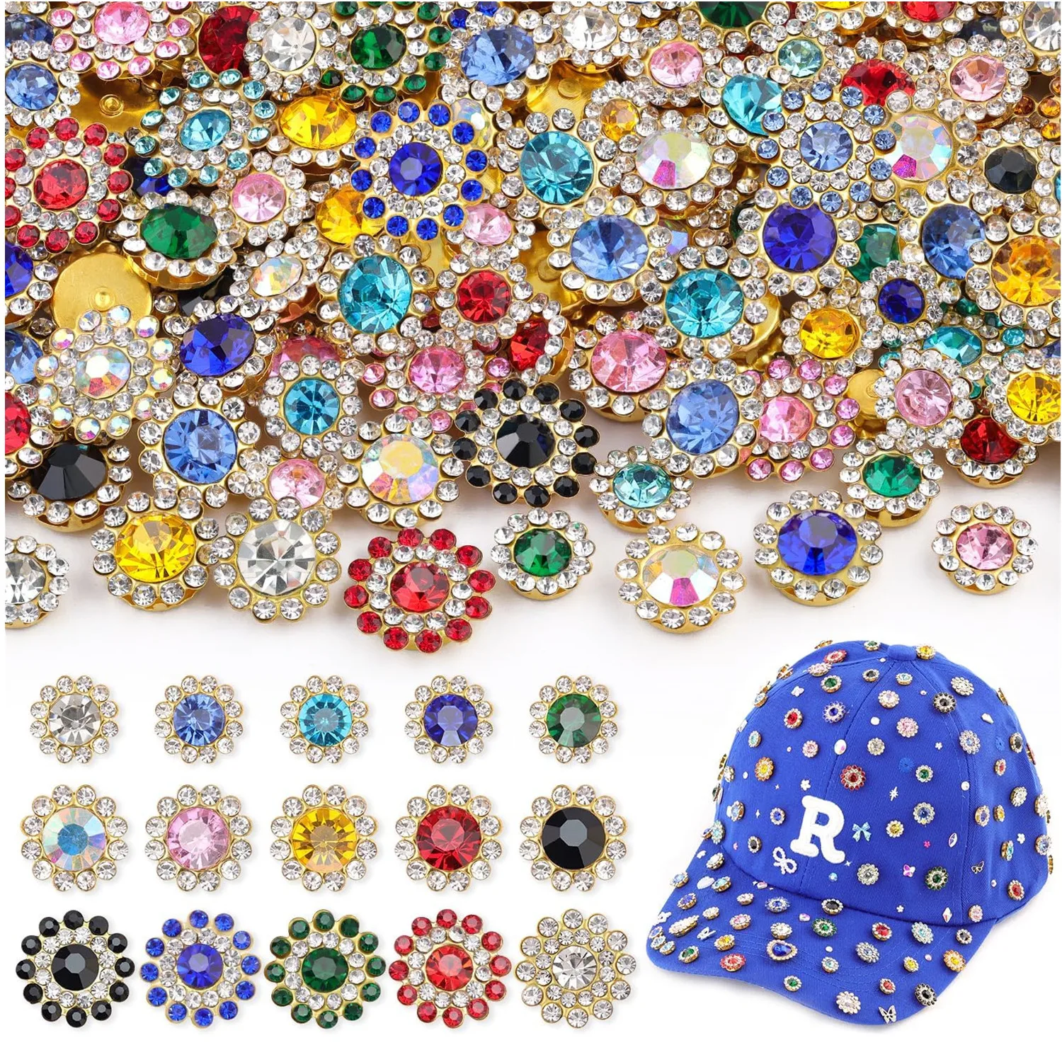 

Кристалл, ослепительные стразы в форме цветка, пришивные подвески для изготовления одежды, обуви, шапок, воротники, сумки, швейные аксессуары, стекло