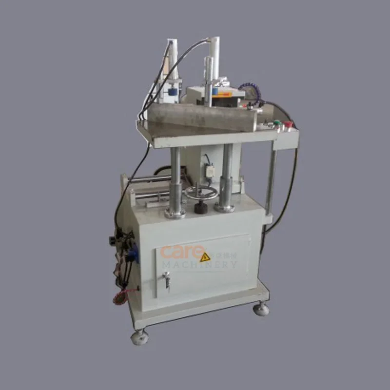 Small vertical milling machine for PVC and aluminum window profile manufacturing