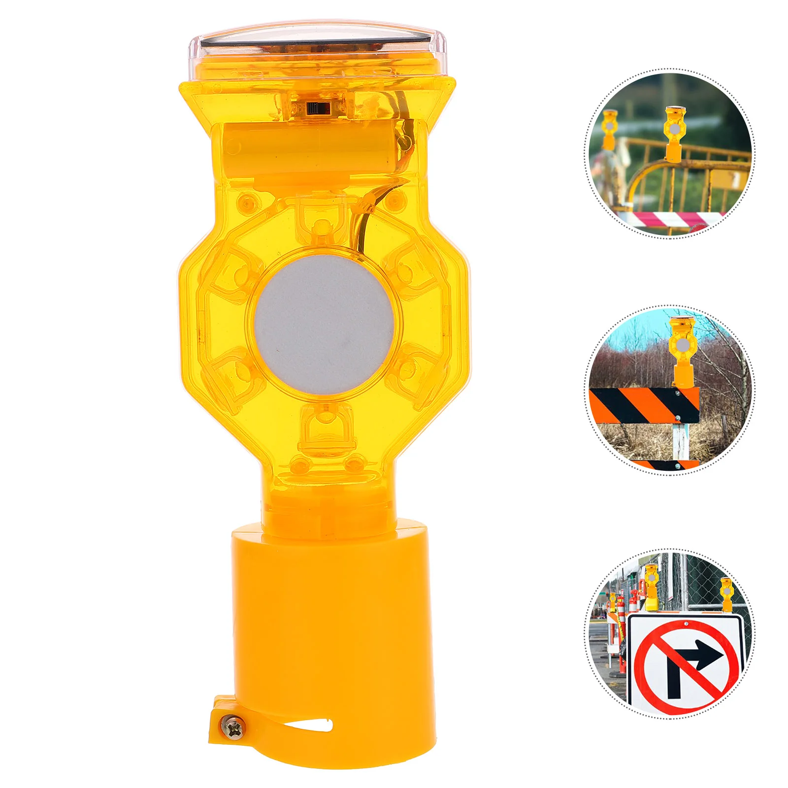 Flash Light Solar Signal Beacon Warning Strobe Double Sided Car Emergency Flashing