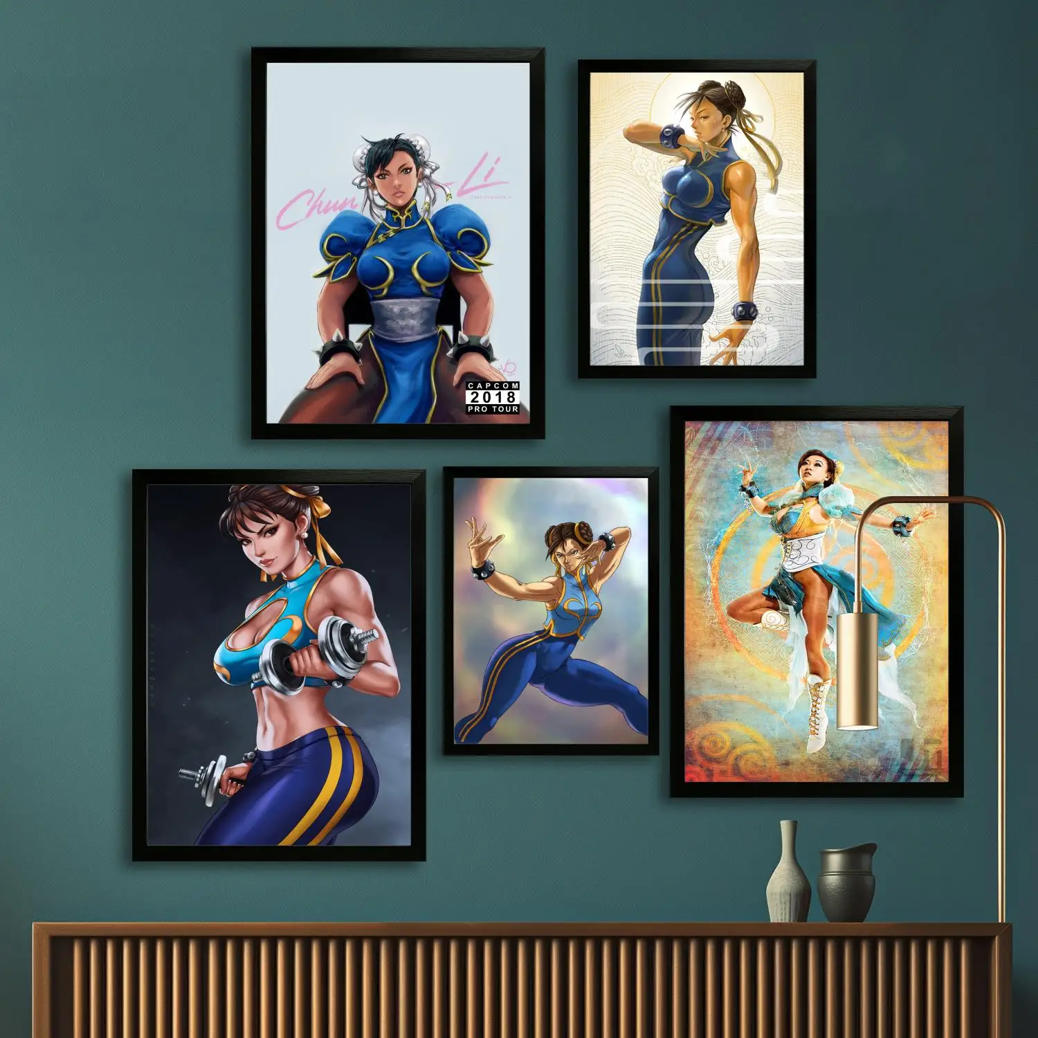 chun li Canvas Art Poster and Wall Art, Picture Print, Modern Family, Bedroom Decor, Posters,Decorative painting