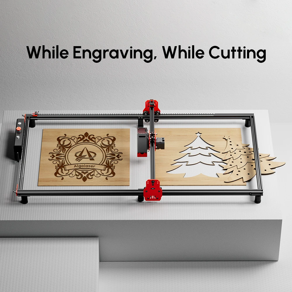 AlgoLaser Laser Cutting Machine Large Area 40x85CM 10W Air-assist Laser Engraver And Cutter Machine DIY Wood Cutter CNC Tools