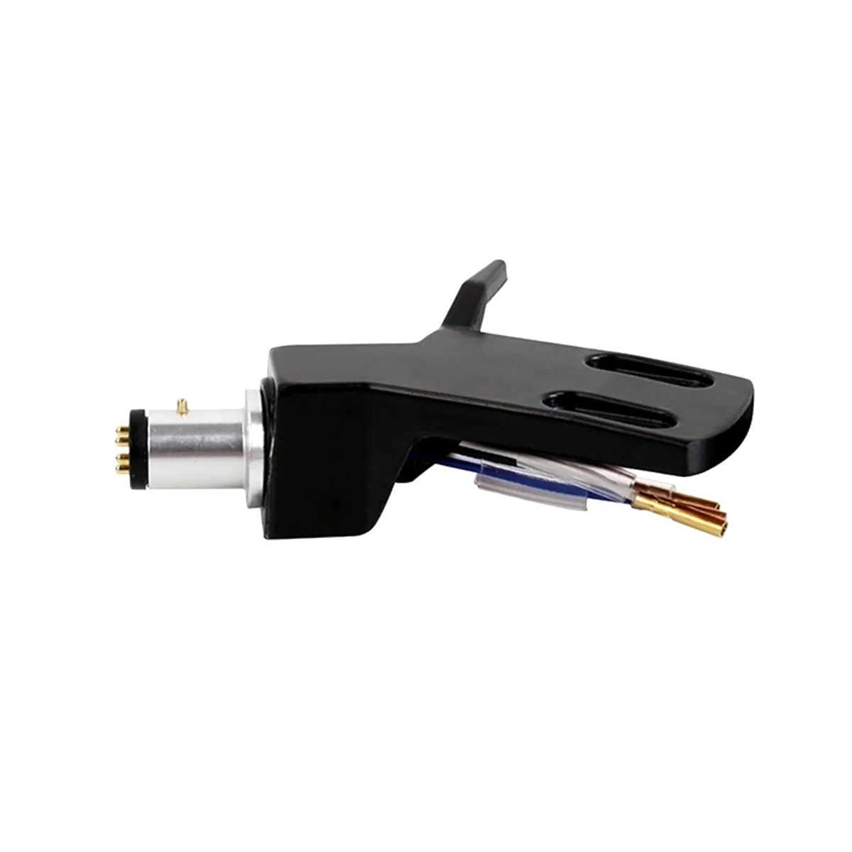 턴테이블 헤드쉘 알루미늄 합금 헤드쉘 레코드 턴테이블 바늘 교체 포노 스타일러스 카트리지 랙, 블랙