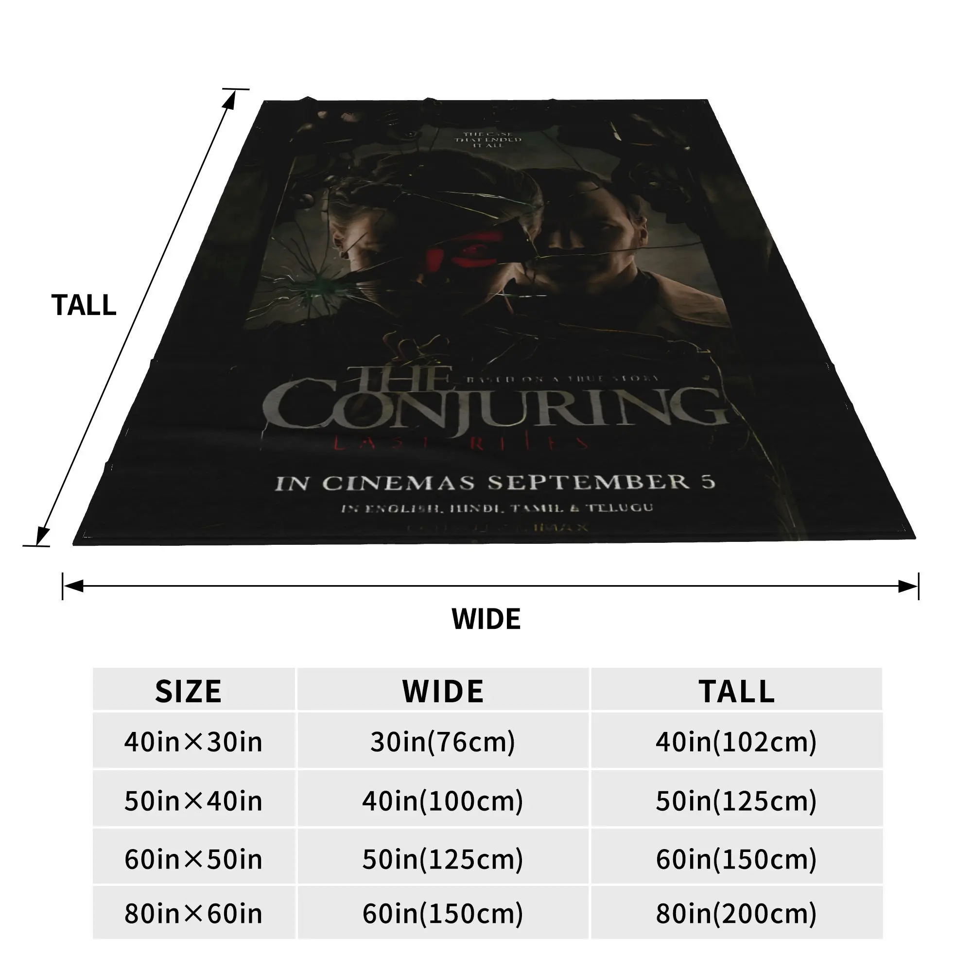The Conjuring آخر طقوس بطانية دافئة لينة رقيق أفخم رمي بطانية لصبي فتاة الأريكة كرسي أريكة سرير الفانيلا غطاء السرير