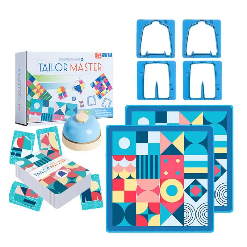 

Party Board Game Graphic Color Matching Toy Tailor Master Game For Kids Interactive Parent-child Board Games For Boys Girls Kids