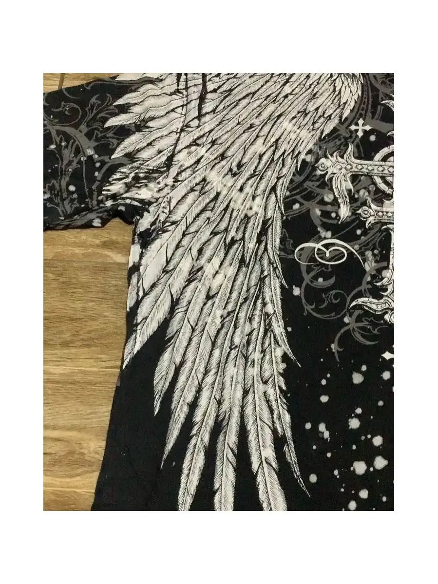 

Женская готическая футболка в стиле ретро Y2K, комплект одежды, футболка Sle Other 206 Winter Ladies Faion Regular Sve Other 00% Мате...