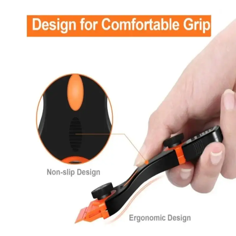 

Multi-purpose Plastic & Metal Razor Blade Scraper, Perfect for Home & Car Glass Cleaning, Adhesive & Film Removal