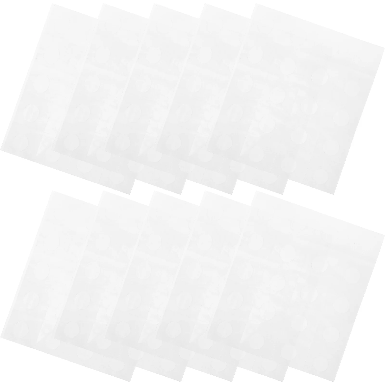 

50 Sheets Balloon Fixing Glue Clear Adhesive Dots Label Transparent Double-sided Small Round