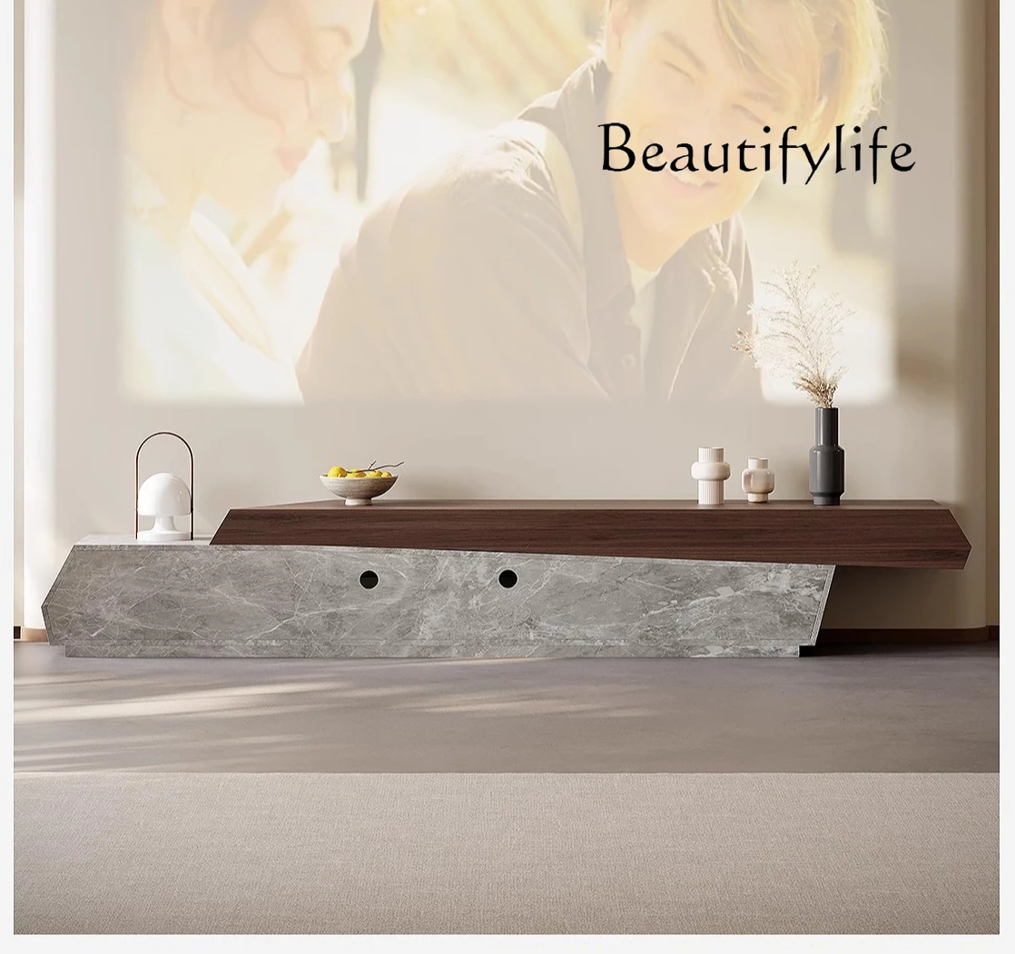 

Italian 2025 new living room home light luxury high-end floor TV cabinet