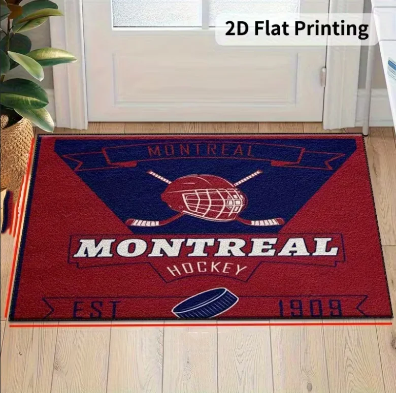 Ice Hockey Themed Anti Slip Mats Are Living Rooms Bedrooms Game Rooms and Dormitory Decoration Designs Room Decoration Carpets