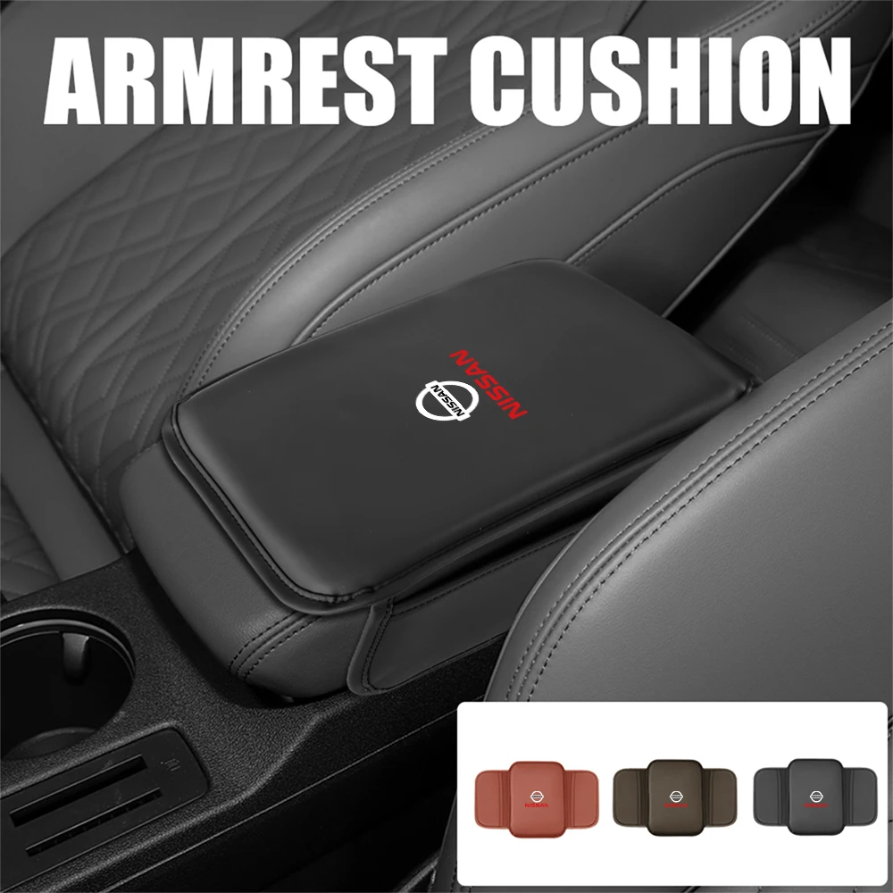 Auto Armsteun Bescherming Mat Lederen Armsteun Opbergvak Voor Nissan Qashqai j10 j11 x Trail t32 Tiida Juke Leaf Navara Teana