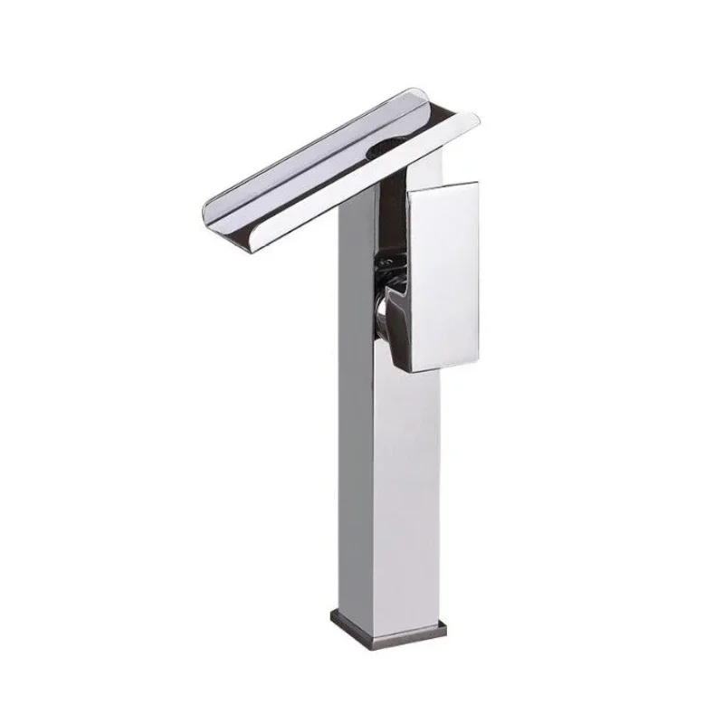 

Впускная труба для воды, латунный хромированный смеситель для умывальника, смеситель для горячей и холодной воды, смеситель для умывальника с водопадом для сидения в ванной комнате