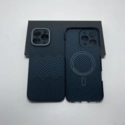 For Magsafe Magnetic Carbon fiber case for iPhone 16 pro max Lens protection aramid fiber phone covers for iPhone 16 pro case