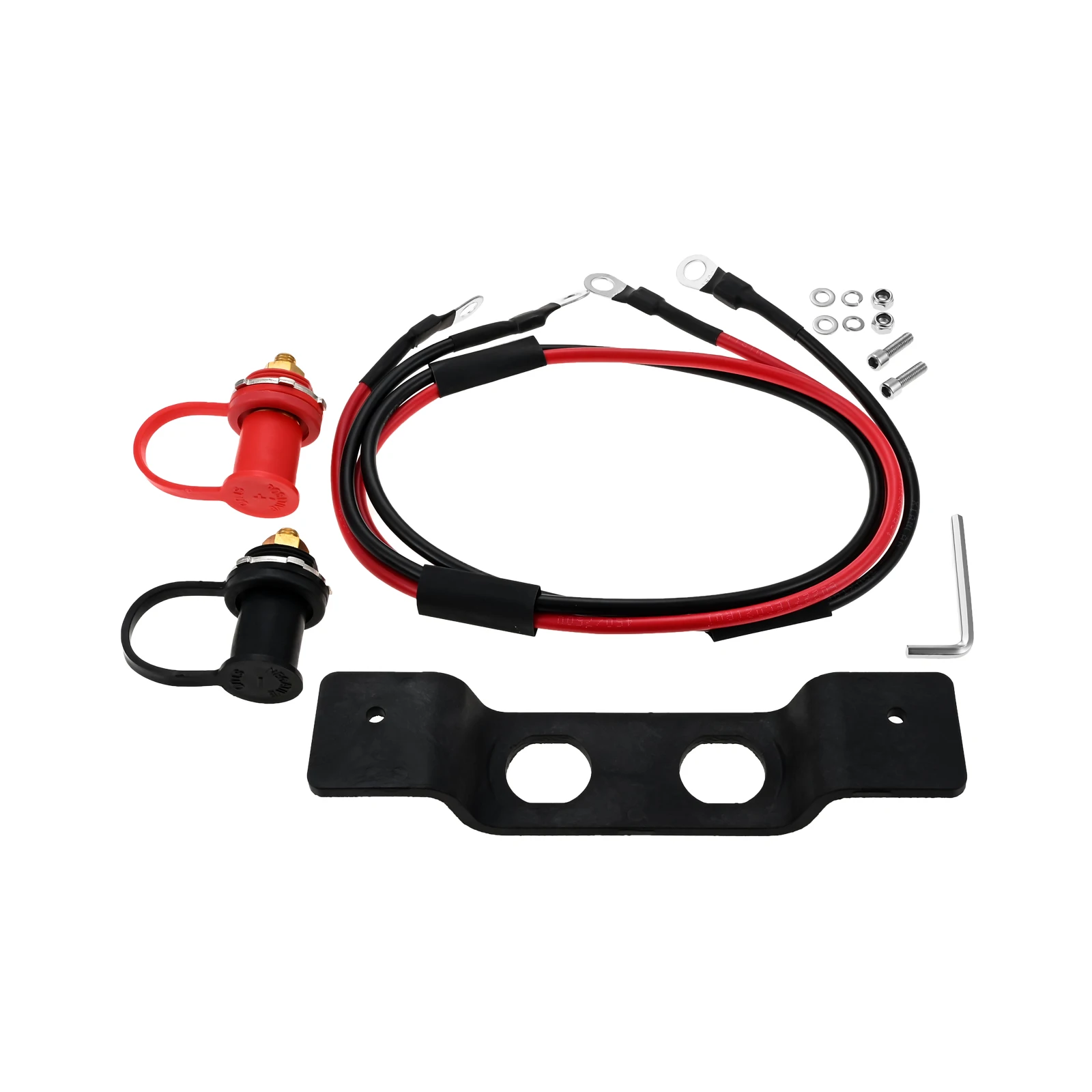 

Комплект перемещения клемм для зарядки аккумулятора с кронштейном, подходящий для UTV ATV, автомобиля, грузовика, автофургона, трактора, лодки