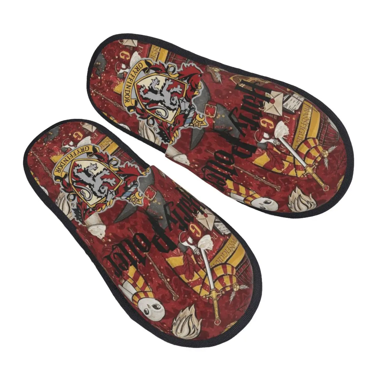 

Harrys Potters Magic School Slippers for Woman Man House Shoes Warm SPA Slippers