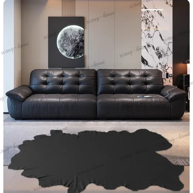 FG Minimalist Multifunctional Electric Sofa Chargeable Phone Bracket Nordic Sleeper Couch Leather Nordic Muebles Trendy Furnitur