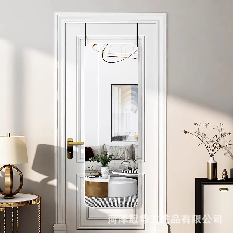 Full-length mirror Wall mirror Full-length Household bedroom hanging door fitting mirror Rental house Hanging behi