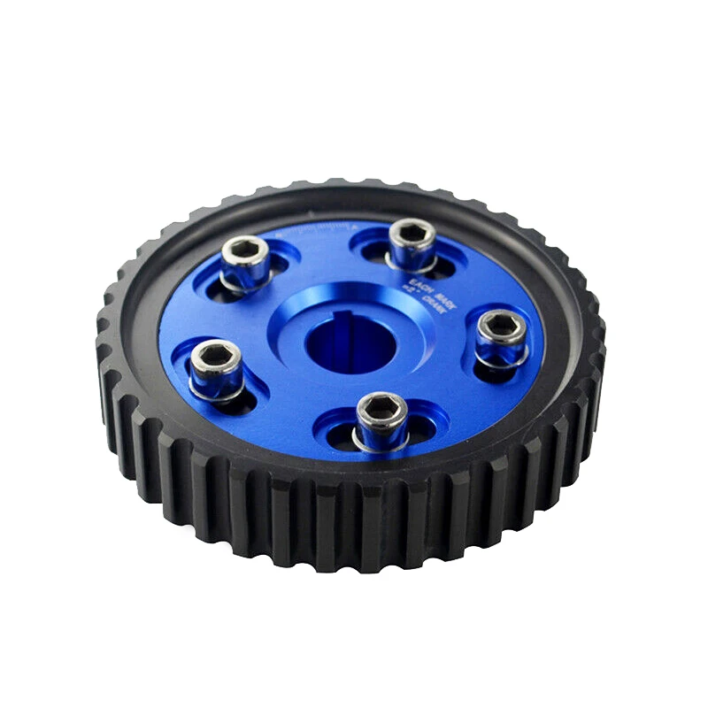 Adjustable Cam Gears Pulley Timing Gear For Honda Civic D15 D16 SOHC D-SERIES 88-00 Del Sol 93-97 Blue