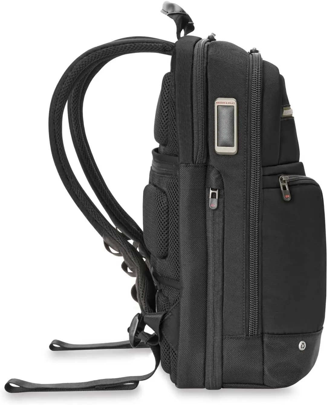 Black, Slim Expandable Backpack
