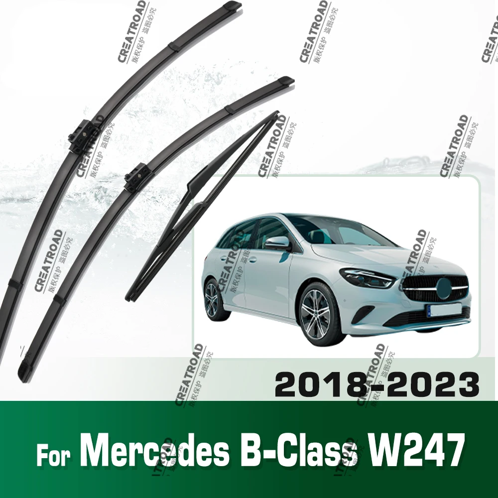 Wischerblätter vorne & hinten für Mercedes Benz B-Klasse W247 2018-2023 2019 Windschutzscheibenbürsten 26"+19"+12"