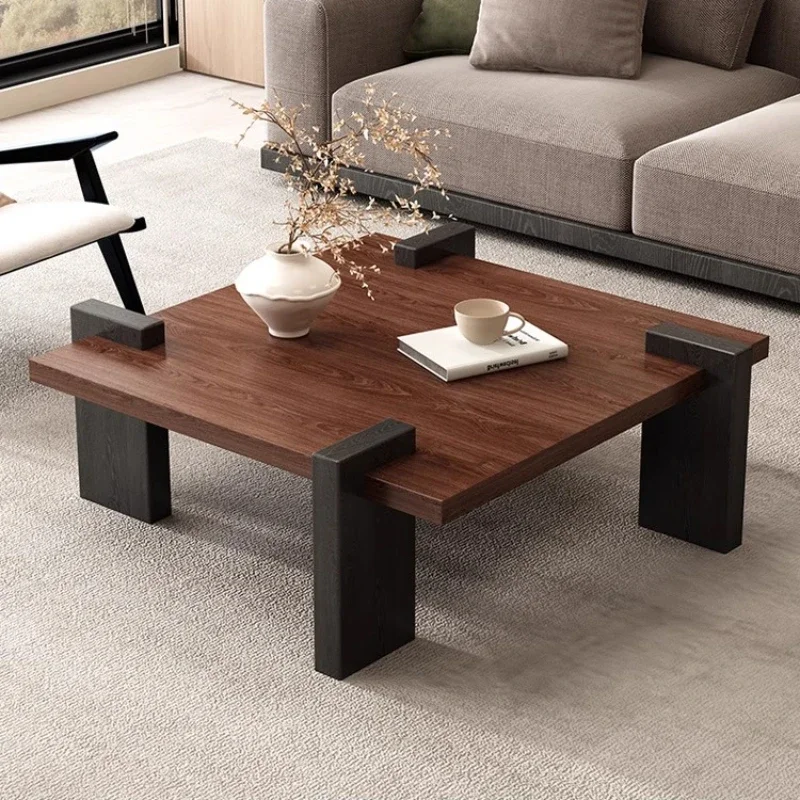 طاولة قهوة خشبية فاخرة ريفية فريدة من نوعها ذكية وفريدة من نوعها طاولة قهوة فاخرة لتوفير المساحة أثاث غرفة المعيشة