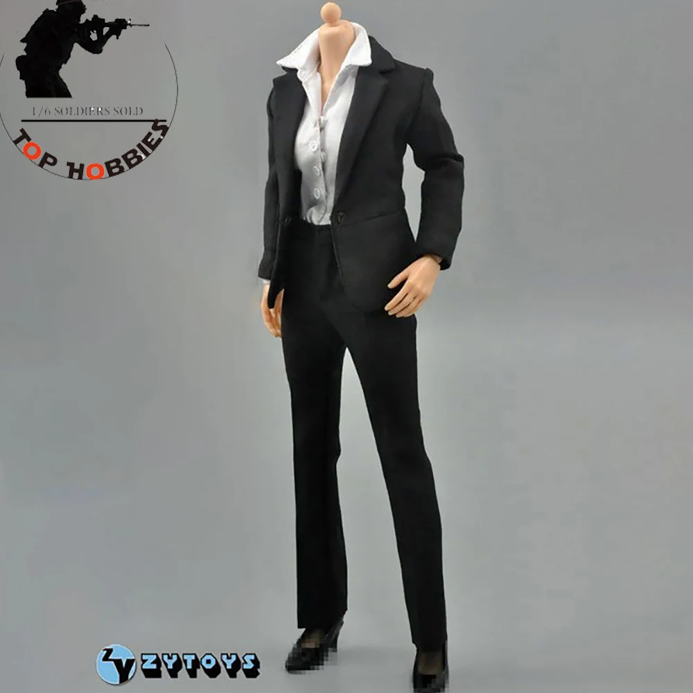 1:6 Scale ZY TOYS Womens Female Occupation Business Career Office Clothes Pant Suit Set Fit 12'' Action Figure Body Accessories