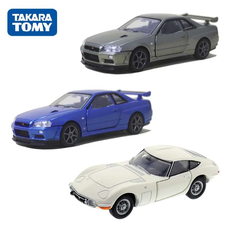 

Игрушечные машинки Tomica для мальчиков, подарки на праздники, коллекция автомобилей TOMY Domeka из сплава, черная коробка, флагманская модель 1:43 Nissan Skyline GT-R V SPEC 2