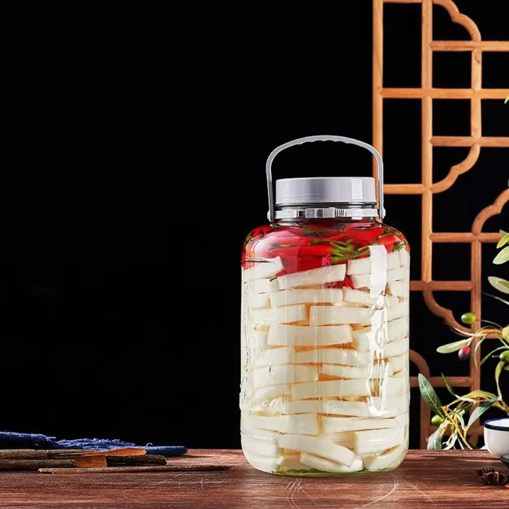 Tarro de fermentación de vidrio sellado especial, Material de vidrio para uso doméstico, botella de vino, contenedor de almacenamiento de vino blanco, contenedor Sed, vino de ciruela