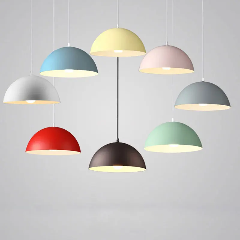 

Nordic Macaron Chandelier Modern Creative Semicircle Lamp Bedroom Bedside Living Room Restaurant Lights Hotel Bar Lamps Fixtures