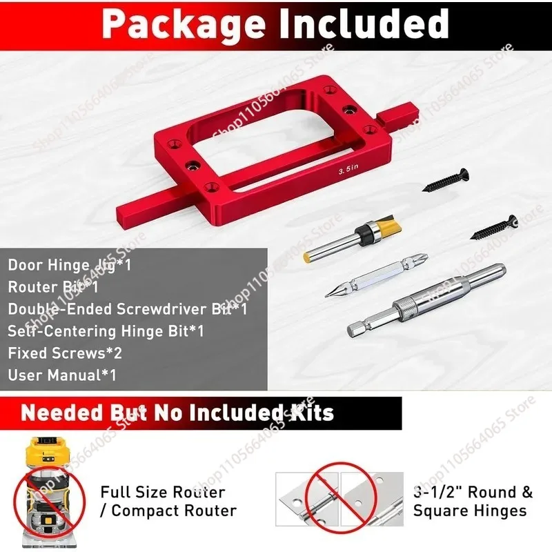 for Aluminum Door Hinge Mounting Kit 3-1/2 Inch Fixed Size Door Hinge Clamp
