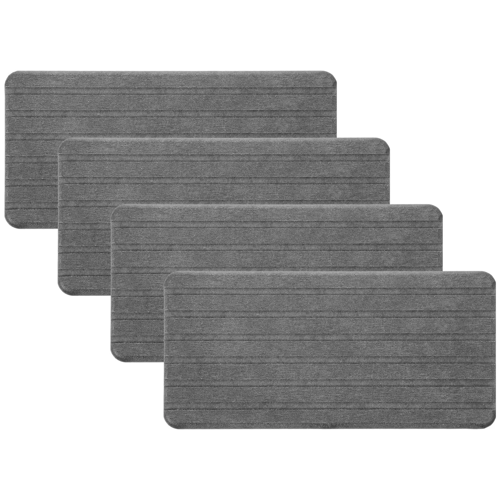 Diatomite Water Absorbent Mat for Bathroom Countertop Kitchen Sink Soap Tray Dish Drying Mat Instant Dry Sink Organizer