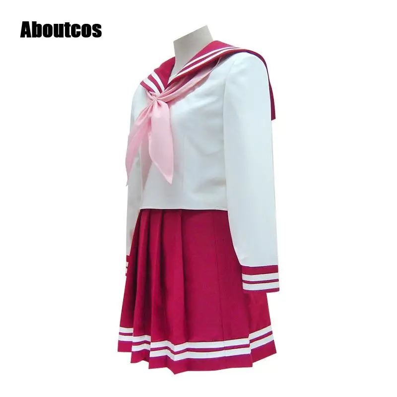 Aboutcos Anime Lucky Star Konata Izumi Cosplay Kostüm Perücke JK Einheitliche Anzüge