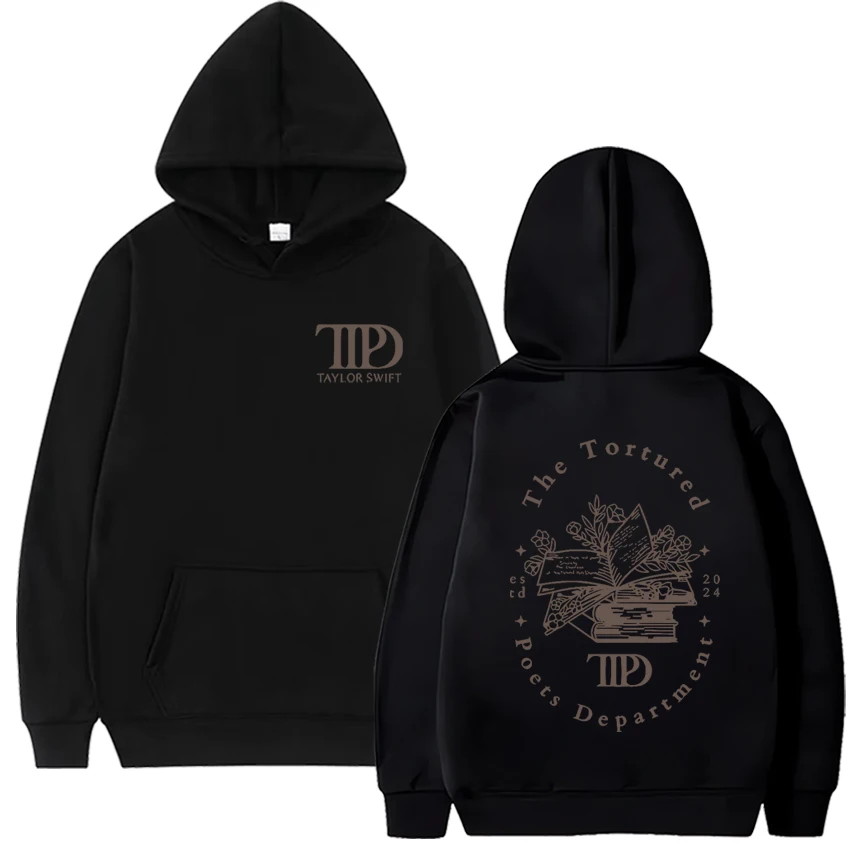 The Tortured Poets Department TTPD Print Hoodie Men Women Retro Long Sleeve Fashion Sweatshirt Casual Pullover Oversized Hoodies