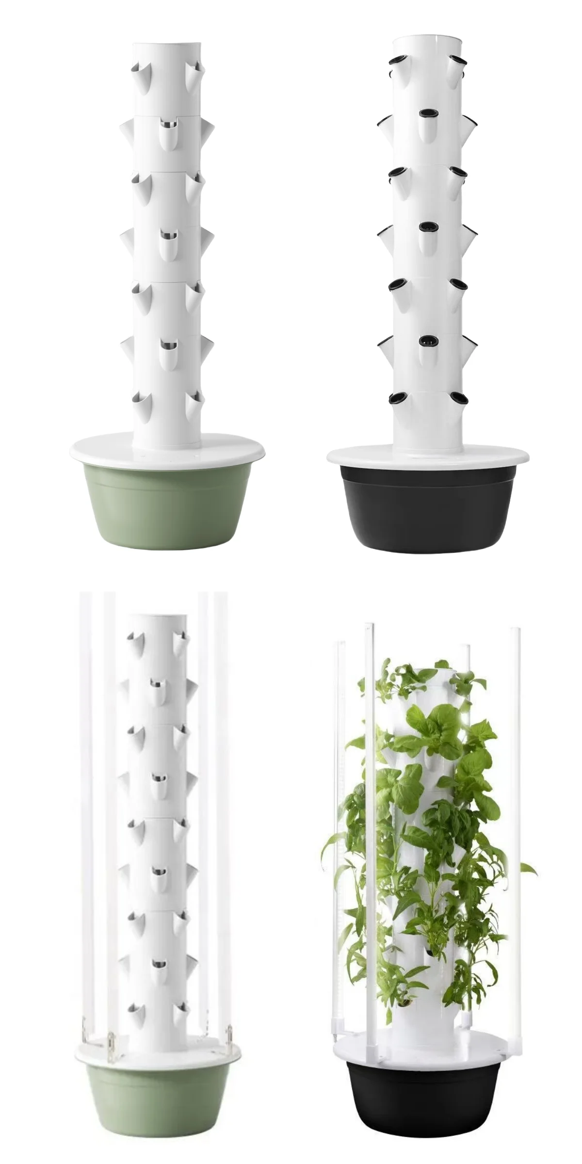 Multi layer hydroponic vertical system Hydroponic tower for leafy vegetables planting home vertical garden